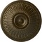 Ekena Millwork Modena Ceiling Medallion (Fits Canopies up to 5 1/4"), Hand-Painted Brass, 23 1/2"OD x 3 1/2"P CM23MOBRS - alternate 1